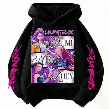 Kpop Demon Hunters Huntrix Hettegenser Barn K-pop Genser Topp_Spesialtilbud