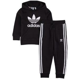 Kids - adidas Originals Branded Sweat Set Black 122 cm - Clothing sets - 122 cm - Black
