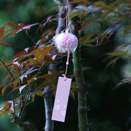 Japanilainen Tuulikello Lasinen Ulkokoriste Puutarhaan, Terassille & Parvekkeelle, Riippuva Tuulikello Koristelahja, Siunausriipus Tuulikello