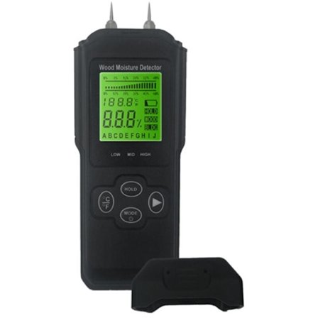 Digitaalinen puun kosteusmittari, induktiivinen kosteusmittari, analoginen, kaksoisnäyttö, lämpötila, kosteus, puun kosteusilmaisin
