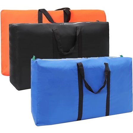 Oxford Opbevaringspose 3 Dele Organizerposer Opbevaringsposer Dobbelt Lynlås Ekstra Stor Robust, Flyttepose