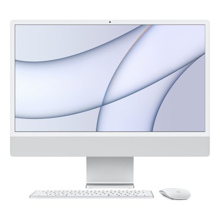 Begagnad iMac 24" M1 2021 (Apple M1 8-Core, 16 GB RAM, 512 GB SSD, 8-Core) Silver 16 GB RAM - 512 GB SSD