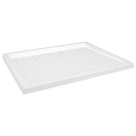 Vidaxl Duschkar Med Prickar Vit 80x100x4 Cm Abs Vit