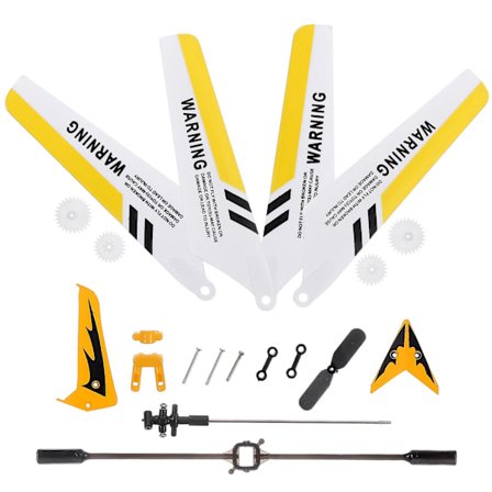 Vaihtosarja, varaosat, terät, pyrstökoristeet, pyrstölapa, tasapainopalkki, liitäntäsolki, sisäakseli Syma S107 /s107g Rc -helikopteriin (y