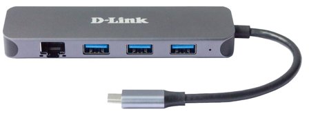 D-LINK DUB-2334 - dokkingstasjon - USB-C - HDMI - 1GbE