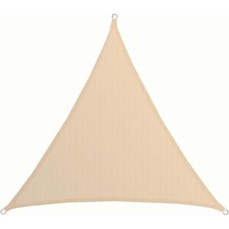 UV-skuggskydd - 3x3x3 HDPE Triangel Solskydd - Trädgård Balkong Canvas Beige