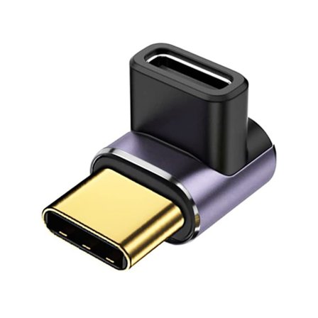 40 Gbps USB C -sovitin 90 asteen USB C -laajennus oikeaan kulmaan PD 100 W pikalataus Steam Deck Switch -kannettavalle MacBookille