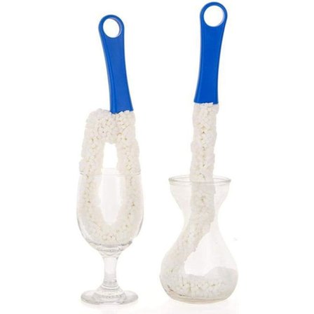 Sammenleggbar myk rengjøringsvin skum karaffel rengjøringsglass fleksibel rengjøringsbørste