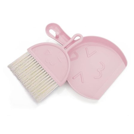 Mini støvbørste og fejesæt, lille kost og fejebakke rengøringssæt bærbar bordplade børste sæt spisebord krumme