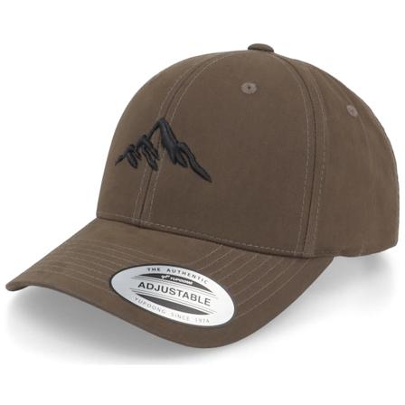 Wild Spirit - Mountain 3d Waxed Brown Adjustable Adjustable Brown Cap - @ Hatstore