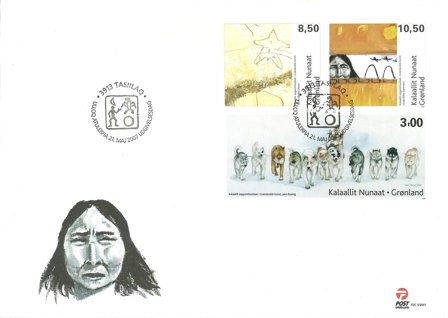 Grønland - Moderne kunst 2007 - Førstedagskuvert
