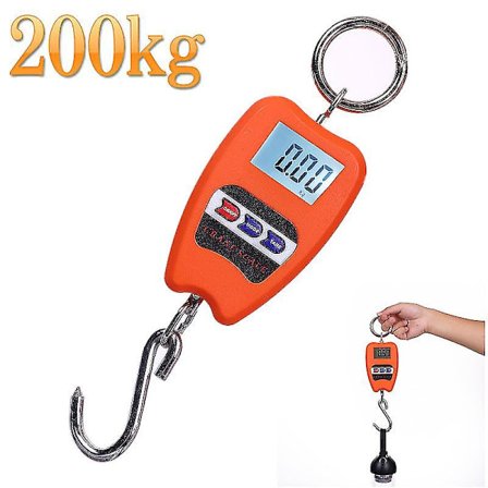 200 kg Professionel Industriel Digital Vægt, Dynamometer Krog Fjeder {Db}