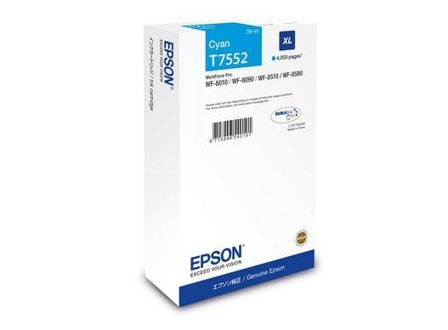 Epson T7552 - XL - cyan - original - blekkpatron