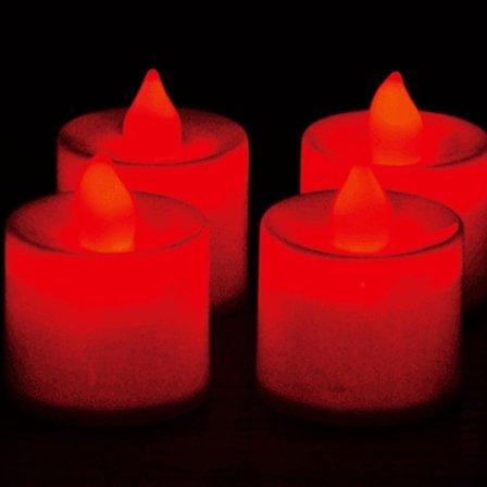 Ramadan Eid Lys Flammeløse Led Te Lys Stearinlys Flimrende