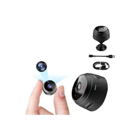 Mini Spionkamera Trådlös Kamera 4K Full HD med Ljud och Video Svart YEMAESRE
