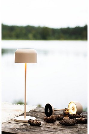 Jotex - Bordlampe Lille Usb 36 cm Sand - Køb Udendørsbelysning hos Jotex