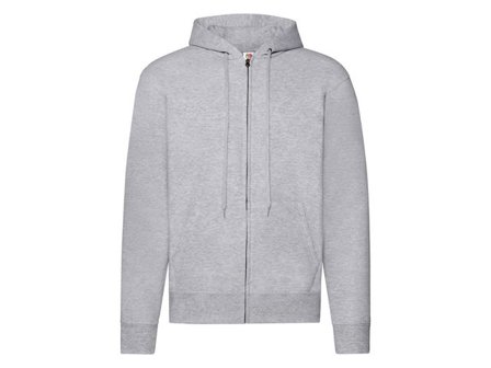 FRUIT OF THE LOOM Zip Hoodie gråmelange 2XL - Lyreco - Yrkeskläder - Tröjor och Sweatshirts - Zip-tröjor