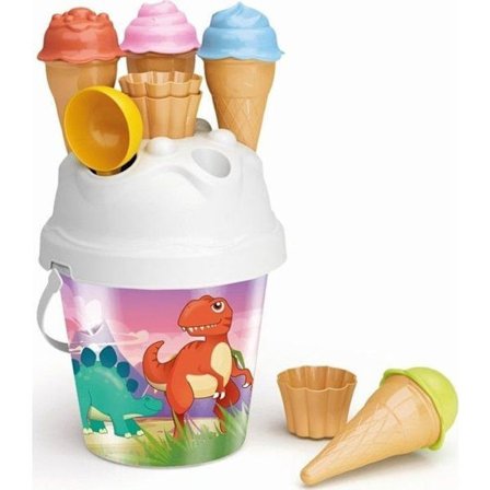 Dragleksak - skjutleksak Tupiko Holografisk hink Dinosar med is