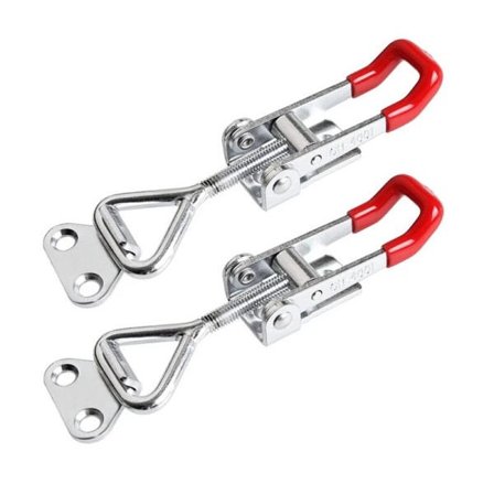 2 stykker tungt jern justerbar spænde lås klemme kasse spænde klemme