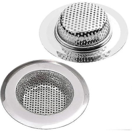 Viemärin siivilät, 2 kpl, pieni/7 cm ruostumaton teräs - WELLNGS