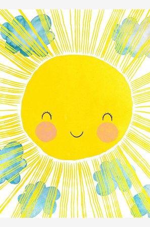 Pelcasa - Poster Matahari - Gul - Postere & bilder - Fra Homeroom