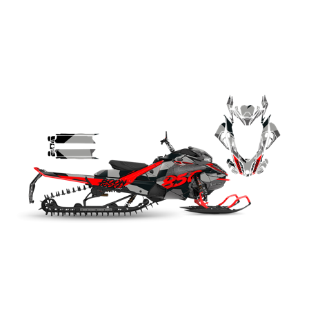 Tarrasarja SweTown Crynn Musta-Punainen - Lynx Xtrim RE 3500 850 E-Tec 2018-2018