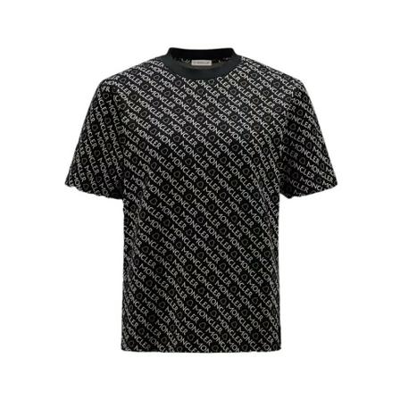 Moncler, T-Shirts Zwart, Dames, Maat:M