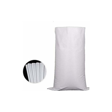 10 stk. Sekker for bygningsavfall eller hageavfall, hvite vevde sekker 60x100 cm, stor kapasitet