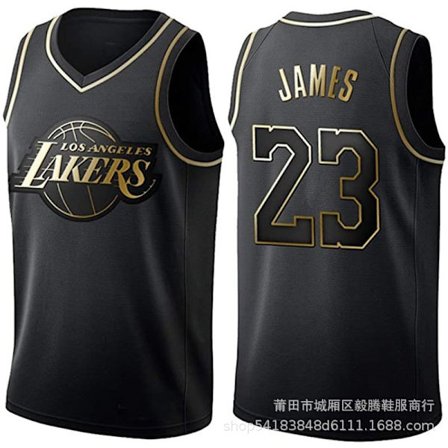 NBA Lakers LeBron James Brodert Basketball Jersey S - Perfekt