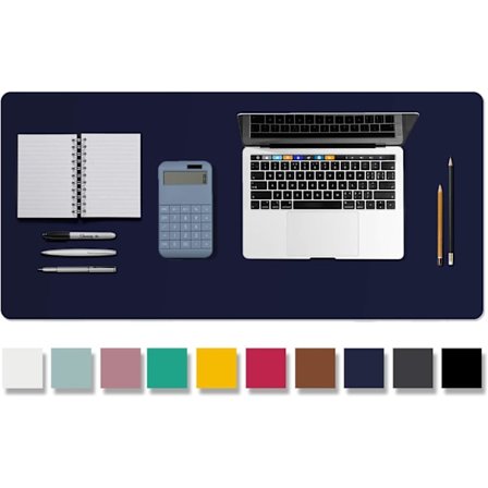 Skrivebordsunderlag i skinn, sklisikkert PU-skinn skrivebordsunderlag, bærbar PC-skrivebordsunderlag, vanntett skrivebordsunderlag for kontor og hjem