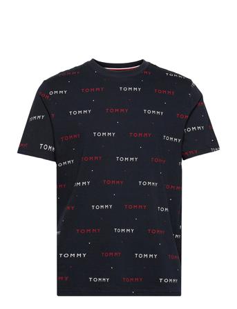 Cn Ss Tee Print Black Tommy Hilfiger