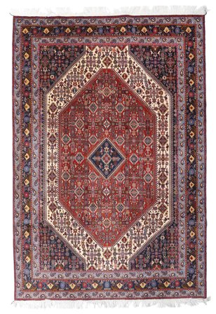 205X302 Tapis Gabbeh Kashkooli Moderne Rouge Foncé/Noir (Laine, Perse) Carpetvista
