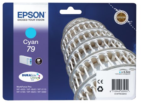 Epson 79 - cyan - original - blekkpatron