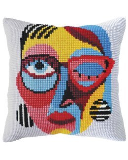 Stickpackung Kissen Abstrakte Frau