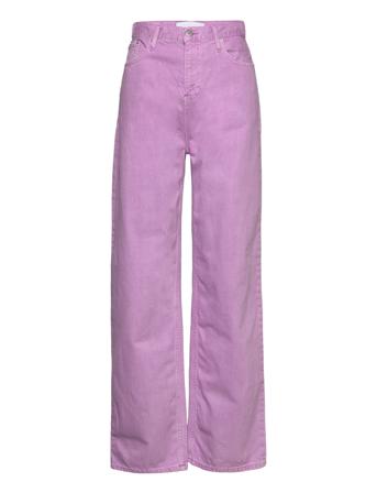 High Rise Relaxed Trousers Wide Lilla Calvin Klein Jeans