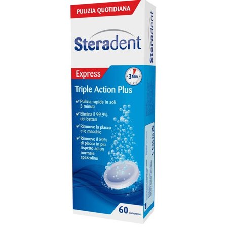 Steradent Triple Action Plus 60 Compresse