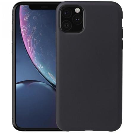 Iphone 11 Pro Max Ultratunn Mjukt Gummibelagd Mattsvart Skal Svart