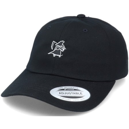 Abducted - Negro unconstructed Gorra - Tiny Grim Reaper Ice Latte Black Dad Cap @ Hatstore