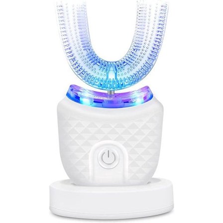 ING U-formad elektrisk tandborste för vuxna, automatisk ultraljudstandvård