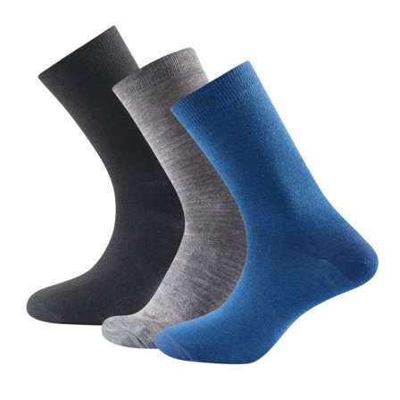 Devold Daily Light Sock 3-pack Unisex everyday socks Multi-colored 41-45