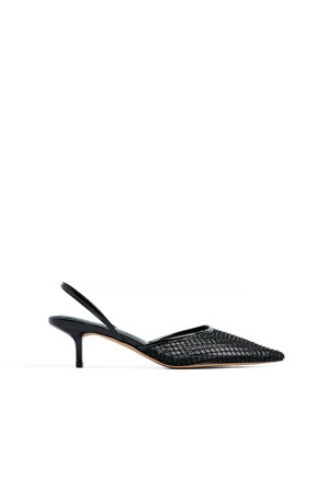 NA-KD Escarpins en maille pailletée - Chaussures Nouvel an - Noir - EU 37