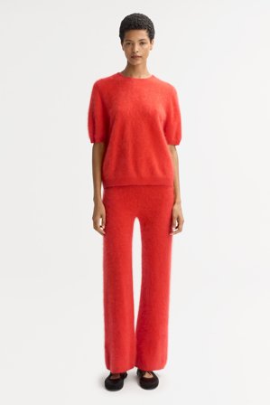Soft Goat - Brushed short sleeve - M - Tangerine