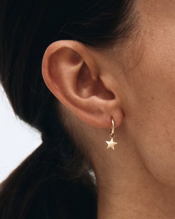 Edblad Sirius Hoops Gold Gylden Smykker Pige - Kids Brand Store