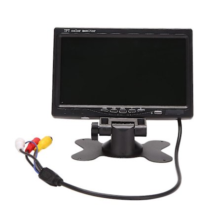 7 tums TFT LCD-färg HD-monitor kompatibel med bil-CCTV-backkamera-tillbehör