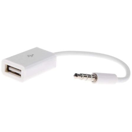 3,5 mm USB-tikun MP3-soittimen sovitin Aux-äänikaapeli Musiikki Auton liitäntäpistokkeella