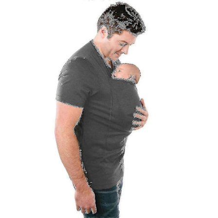 Känguru Pappa T-shirts för Män Baby Carrier T-shirt