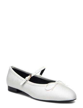 Mango Ballerinas With Strip And Bow Detail - White - 38