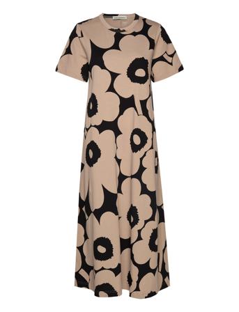 Petrun Unikko Dresses T-shirt Dresses Beige Marimekko