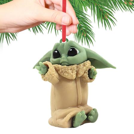 Baby Yoda Vedhæng Juletræ Flad Hængende Ornament Xmas 9#