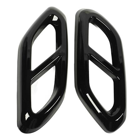 1 par eksosrørdemperdeksel dekorativt sterkt beskyttende bileksosrørdeksel erstatning for Benz GLC‐Class X254 AMG Line Glossy Black
